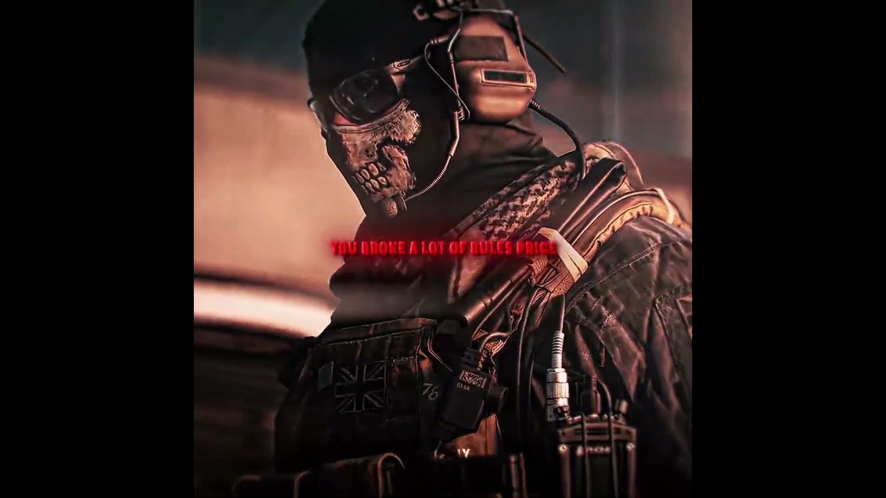 Ghost vs Captain price | 😬😱 [Akhmedov - ME ESPERE (Slowed)