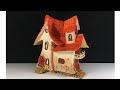 DIY Fairy House Using Cardboard And Clay