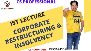 CORPORATE RESTRUCTURING LECTURE-1