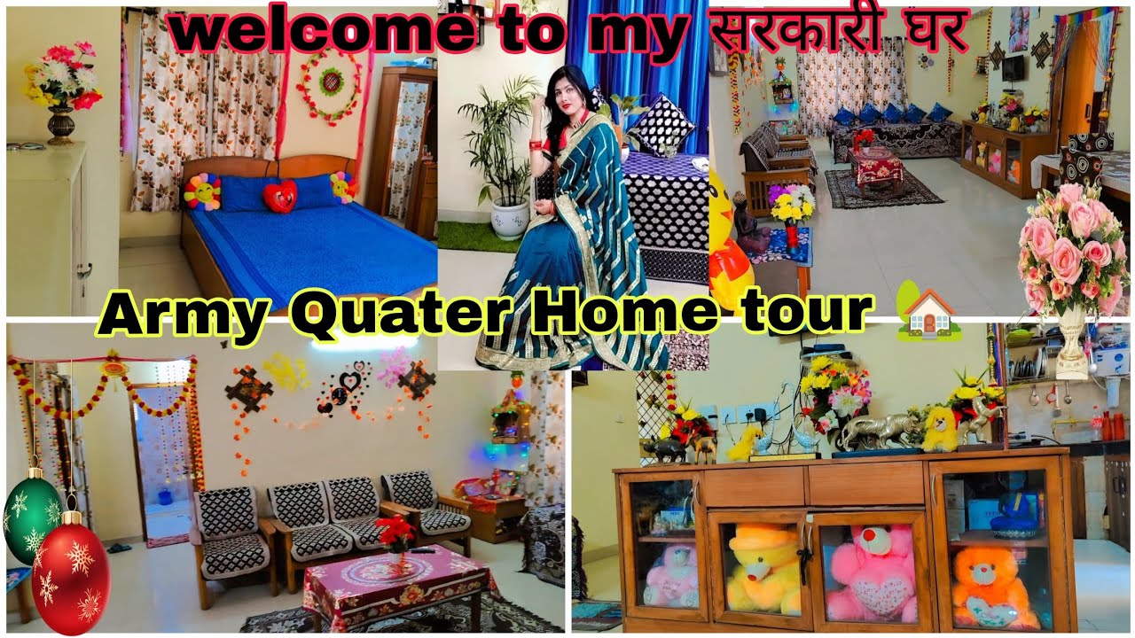 Army Quater Home tour ❤️Welcome to my सरकारी घर 🏡 Indian army family Quarter .....