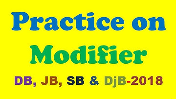 Practice on Modifier (Board Question-2018)