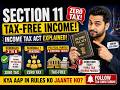 Section 11 Explained 🔥 | Tax-Free Income in India 💸 | Zero Tax Secret You Must Know!