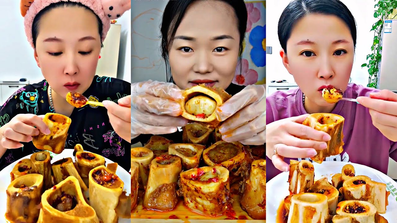 Beef Bone Marrow - Buffalo bone marrow - MUKBANG ASMR (Part6)