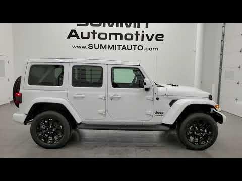 THE BEST LOOKING WRANGLER EVER? 4K 2021 JEEP WRANGLER SAHARA HIGH ALTITUDE  WHITE CLEARCOAT SKY TOUCH - YouTube