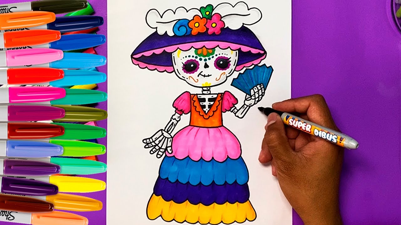 Detalle 19+ imagen dibujos faciles de catrina