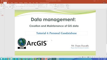 Tutorial 4: Geodatabase management