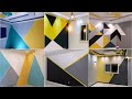 100 Geometric Wall Painting Designs Ideas 2024 | Geometric Accent Wall Paint | Wall Painting Design2