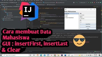 Cara Membuat Data Mahasiswa || GUI  || Menggunakan Aplikasi intelliJ IDEA