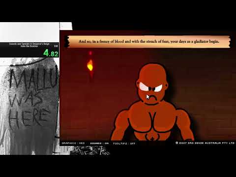 [WORLD RECORD] Swords and Sandals 2 Cheat Any% Speedrun in 0m6s200ms