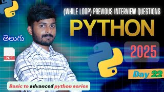 Day 22 | 15 Must-Know While Loop Interview Questions Explained! 💯 | Solve 14 & Comment Your Answers