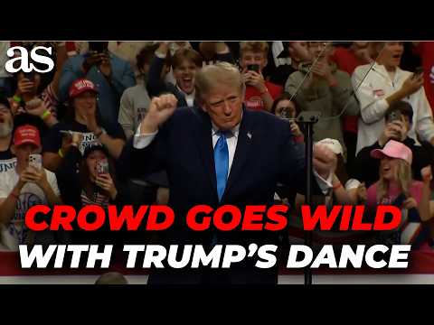 TRUMP'S DANCE sends crowd into a MELTDOWN during OHIO RALLY FINALE