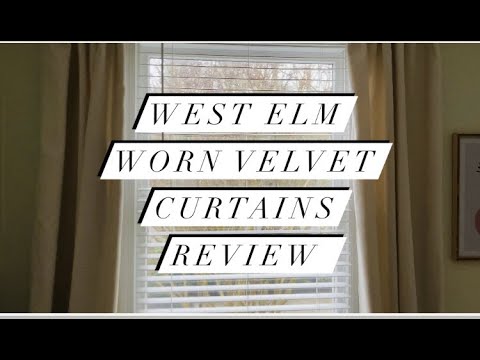 West Elm Worn Velvet Curtains Review You