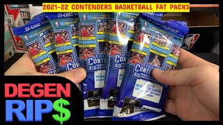 2021-22 Panini Contenders Basketball FAT PACKS! Sweet Rookie Card!