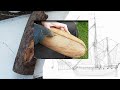 Model ship from a piece of wood bombardier salamander part 3