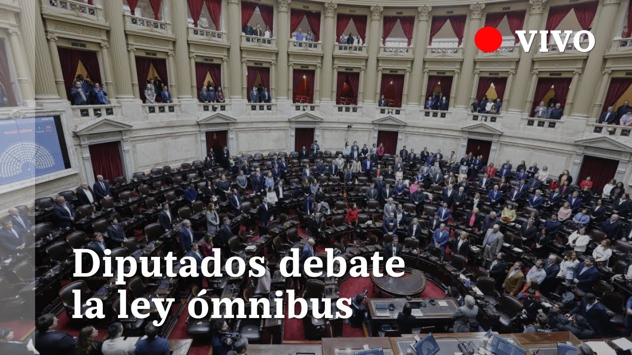 EN VIVO| Debate de la ley ómnibus en el Congreso - YouTube
