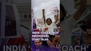 India's 'cockroach' protesters hold talks with government