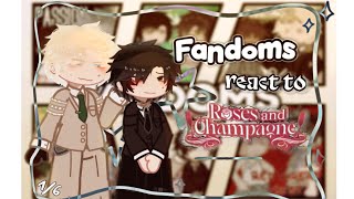 BL MANHWA FANDOMS react to EACHOTHER || 2X ? || Roses and Champagne || 1/6 