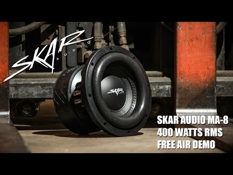 Skar Audio MA-8 400 Watt RMS 8&quot; Subwoofer Free Air Slow Mo!!!