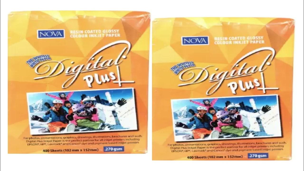 NOVA DIGITAL PLUS PHOTO PAPER YouTube