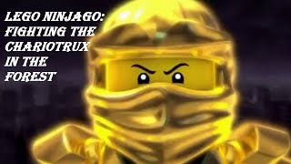 Команда Лего Ниндзяго: Бой Кружицу в Лесу \Lego Ninjago: Fighting the Chariotrux in the Forest