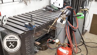 Stahl umformen mit Propan und Sauerstoff Gasbrenner
