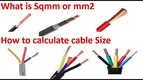 What is Sqmm or mm2 | How to Calculate Cable Size | Cable Size Calculation