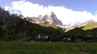 Matterhorn Mountain in the Alps time-lapse