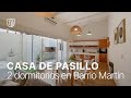 Casa de pasillo con 2 dormitorios, patio y parrillero en Barrio Martin - Mendoza 453