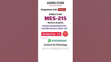 MES 215 Solved Assignment PDF 2024-25 in English, MAEDU program MES-215 Solved assignments