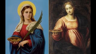 Female Saints | St. Lucy Restored Eyes & Rape Proof St. Padre Pio Levitation Bilocation St. Faustina