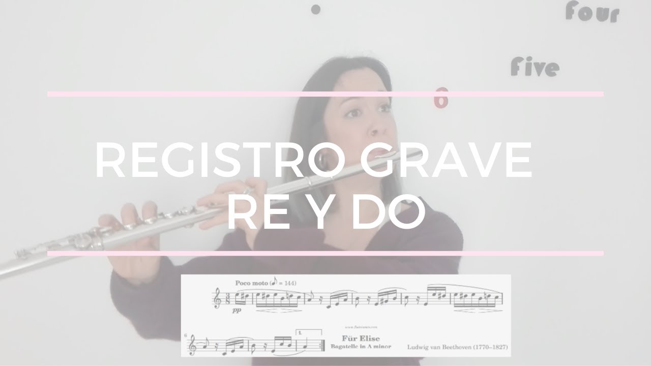 REGISTRO GRAVE EN LA FLAUTA TRAVESERA (para principiantes)|| FLUTE LOW REGISTER