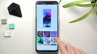 كيفية تغيير الخلفية في MOTOROLA Moto G100 - إعداد الخلفية