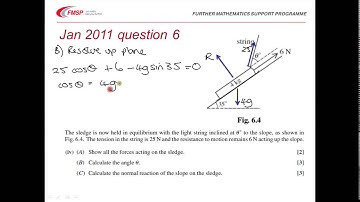 FMSP Revision: MEI M1 January 2011 qn 6 - Equilibrium of a particle