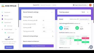 Edge Impulse · Aquisição de Dados · Treinamento · Live Classification