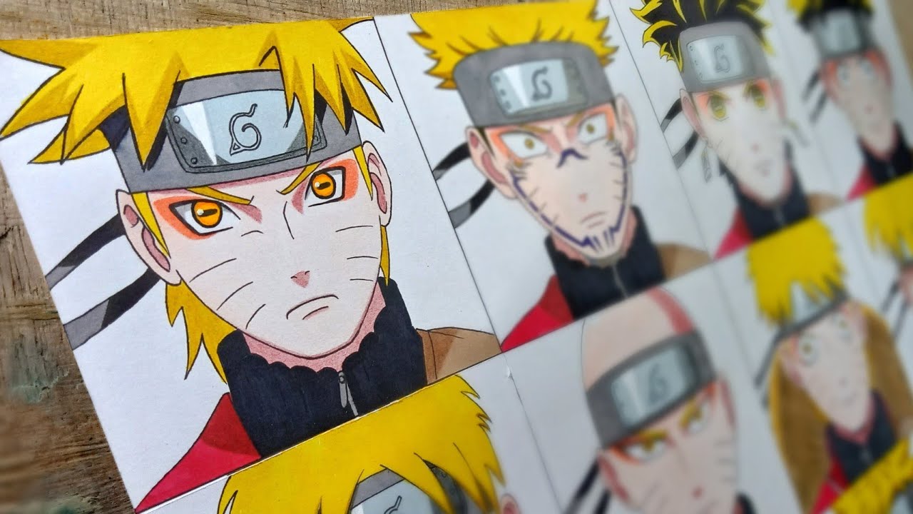 Drawing NARUTO in 12 Different Anime Styles - YouTube.