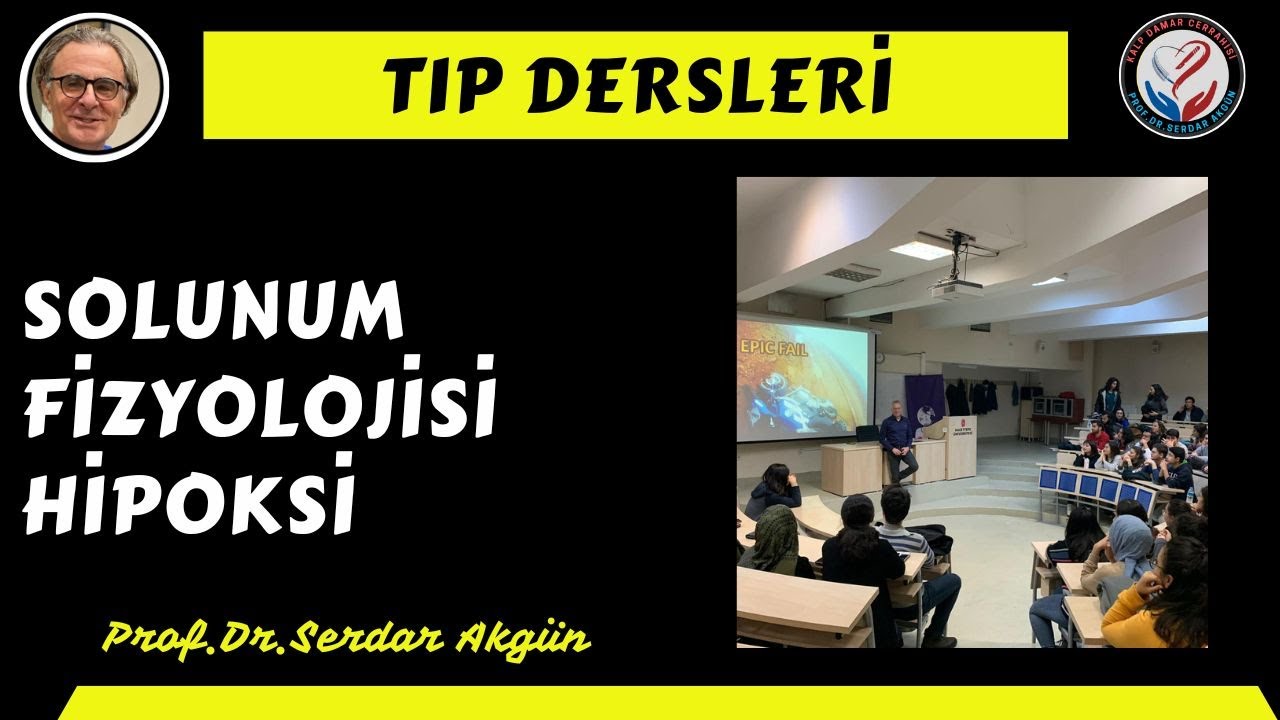 Solunum Fizyolojisi, Hipoksi, Prof.Dr.Serdar Akgün, Serdar Akgün Tıp Videoları