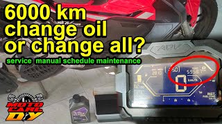 6000 km change oil