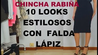 COMBINAR ROPA | FALDA LÁPIZ NEGRA| COMBINAR FALDA DE TUBO | OUTFITS | MODA  | CHINCHA RABIÑA - YouTube