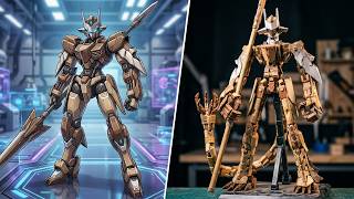 DESPAIR 2nd rebuild Scratch build 0 to finish Homemade Wooden Mecha Robot Gundam Inspired 自制机械木模型 DESPAIR 2nd rebuild Scratch build 0 to finish Homemade Wooden Mecha Robot Gundam Inspired 自制机械木模型
