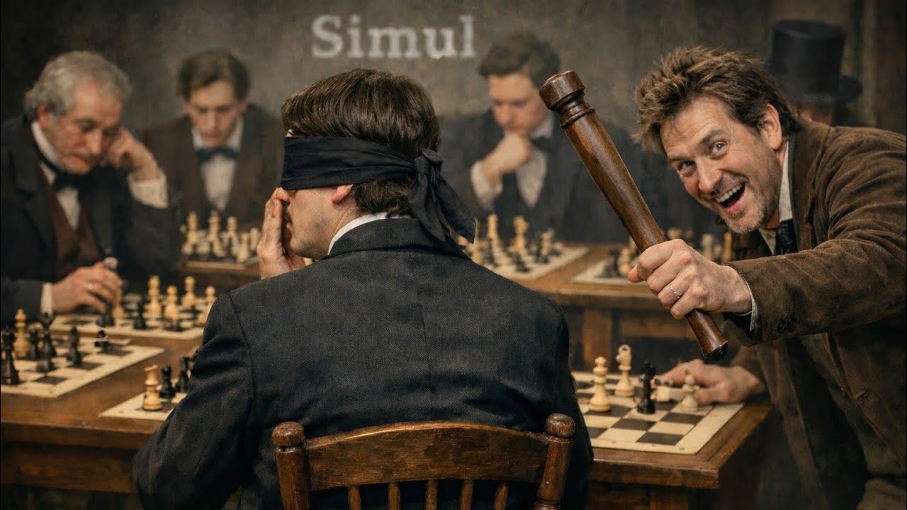 Symultana na ślepo || Morphy vs. Lewis - 1858