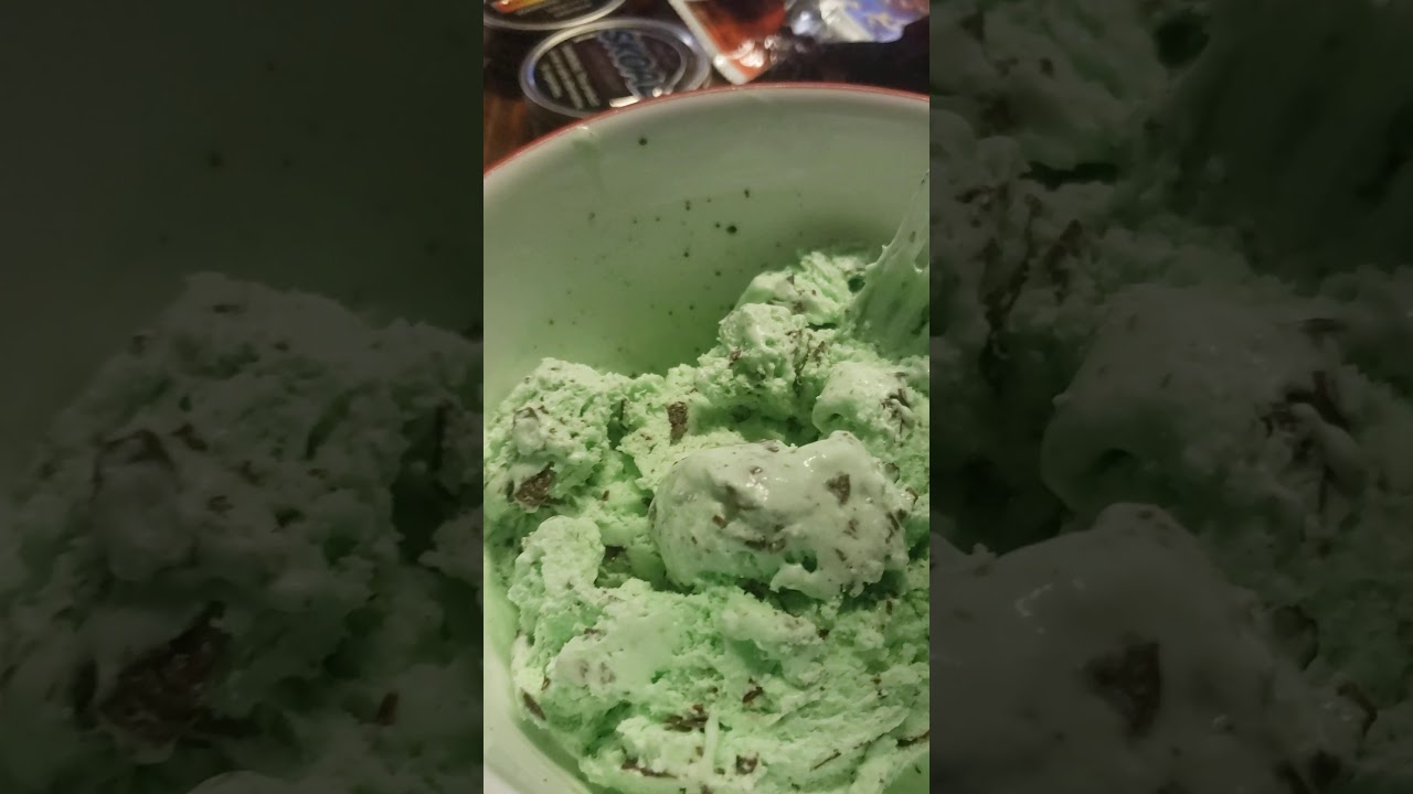 Breyer's Mint Chocolate Chip ice cream review YouTube