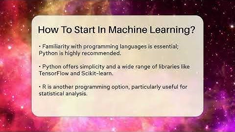 How To Start In Machine Learning? - Talking Tech Trends