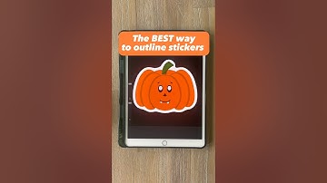 The BEST way to outline stickers in #procreate !! #digitalartapp #howtodraw #procreatestickers
