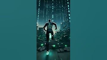 Running Through The Matrix 💨💚 | AI Runner Enters the Glitch Realm