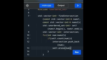 How to write a c++ program  to find the intersection of two array.