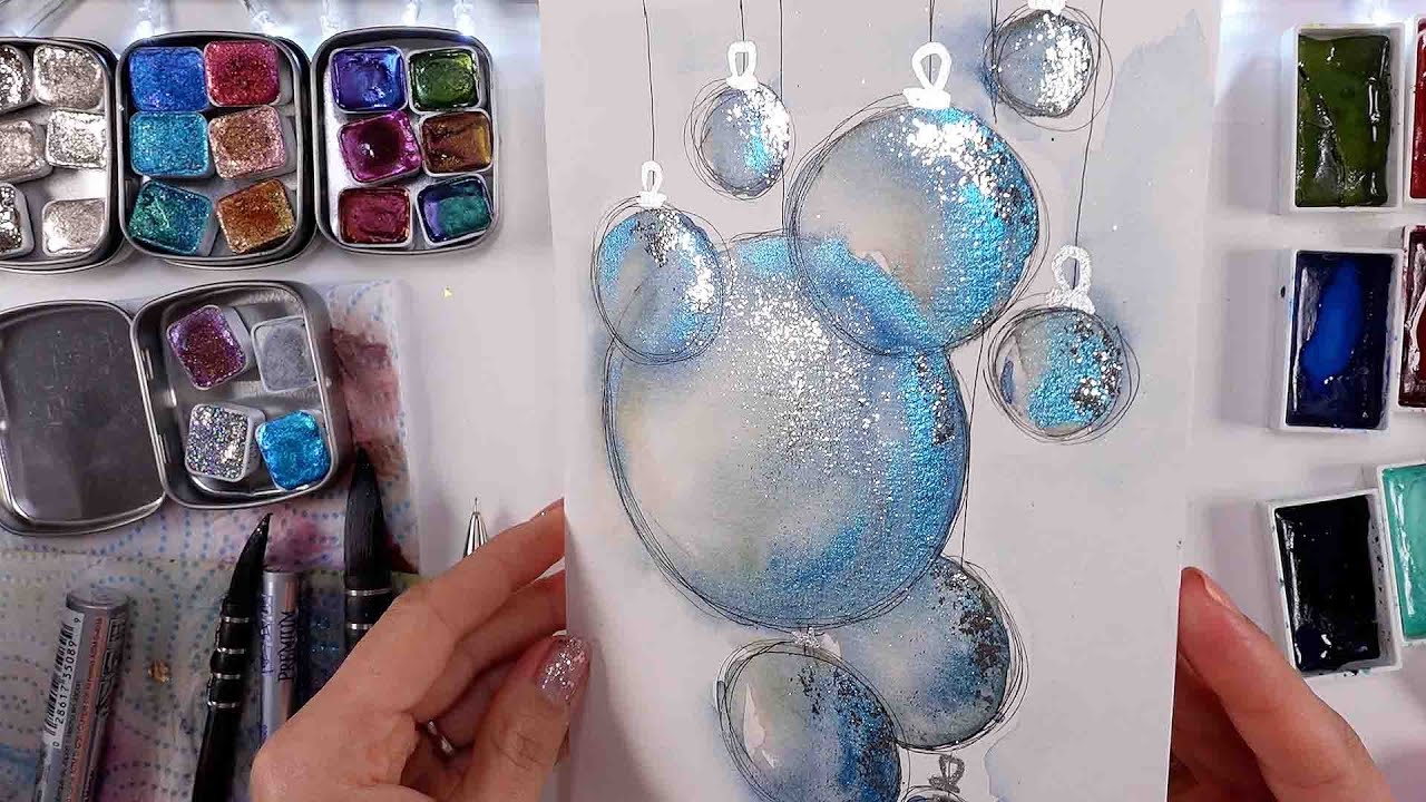 💙 YOU WILL BE SHOCKED ! Trying MIRROR Effect Paints ! easy WATERCOLOR