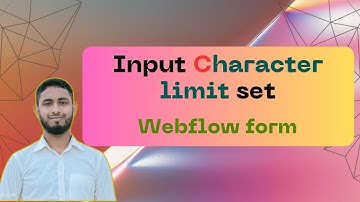 Message character limit | Webflow form
