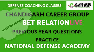 Set relations PYQ (2019-2018) NDA Mathematics By Sandeep Sir | CHANDIGARH CAREER GROUP