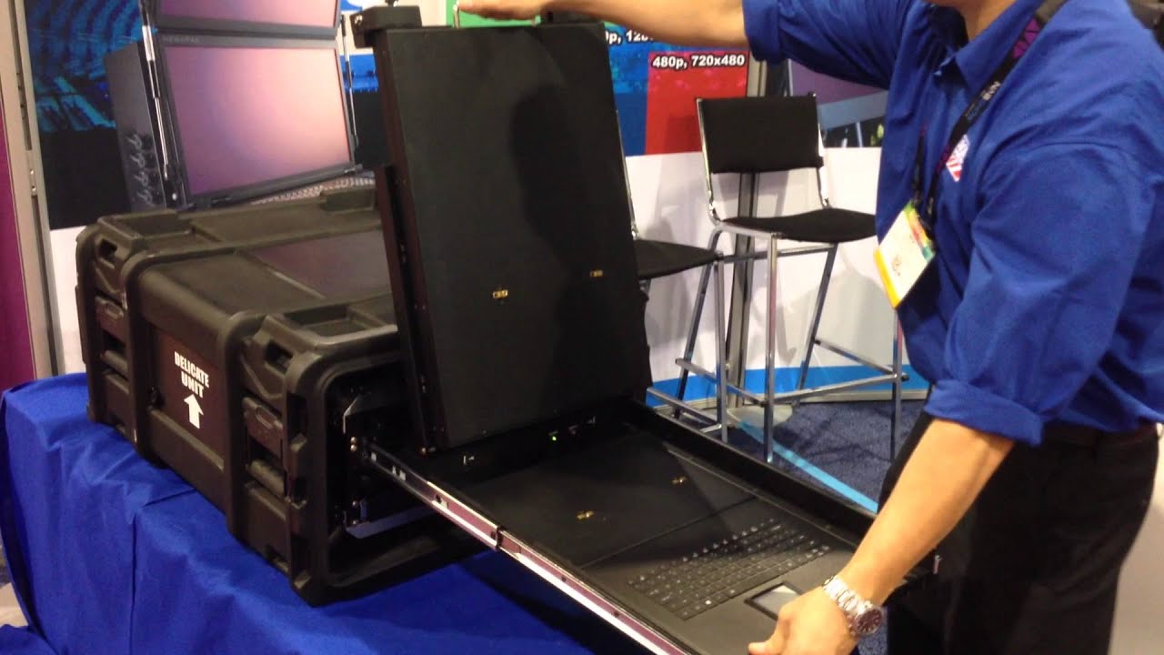 dual 23 inch monitor 19" rack