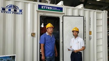 Cummins Container Oilfield Gas Generator Set to Africa by engine of K19 and K38 Series ETTES POWER